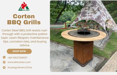 corten steel BBQ grill