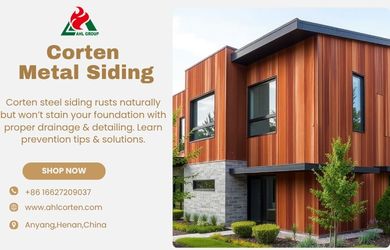 Corten steel siding 