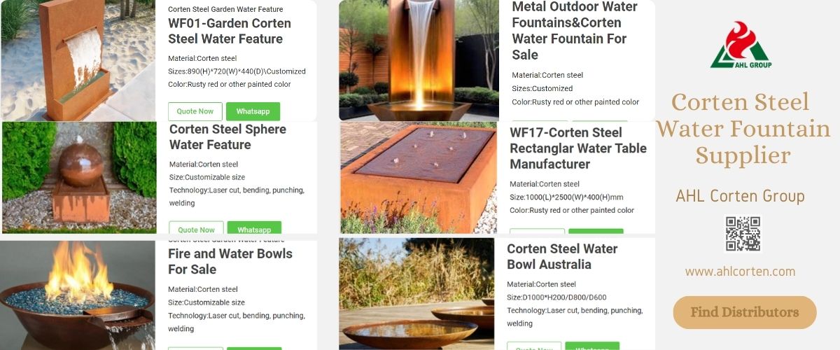 metal water fountains for sale