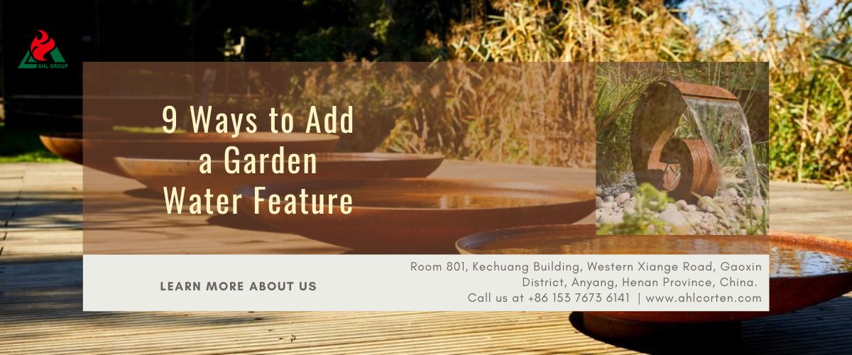 corten water fountains