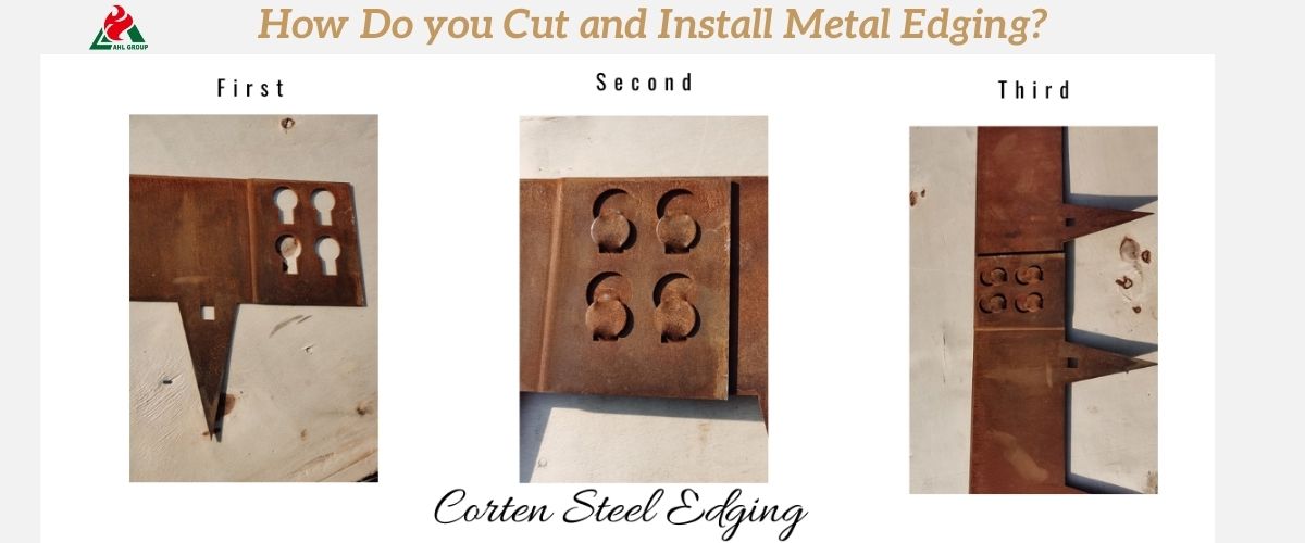 rusted steel edging for sale