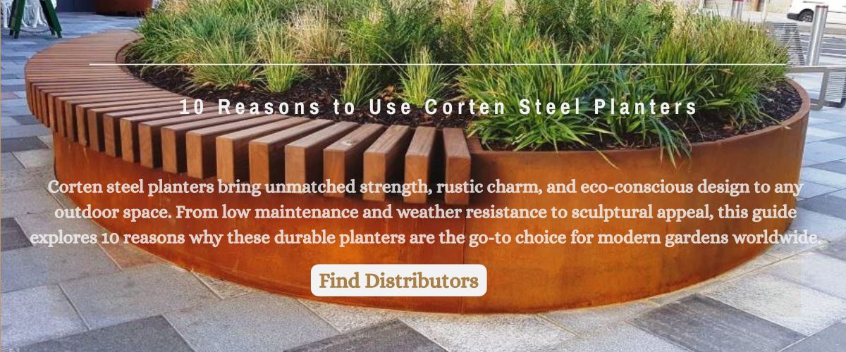 garden corten planter