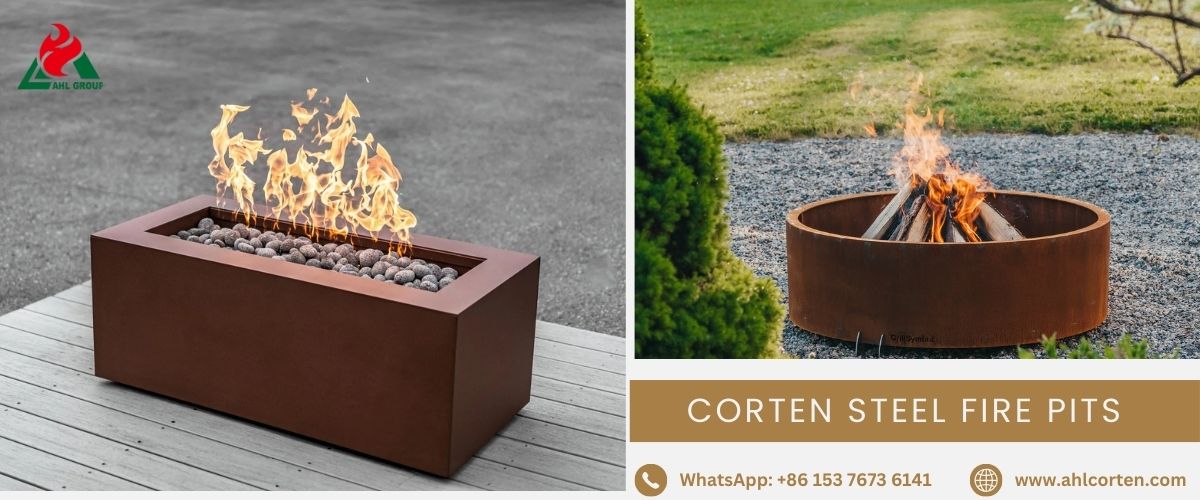 corten steel fire pit