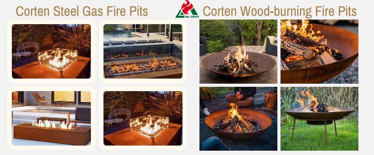 corten steel fire pits uk
