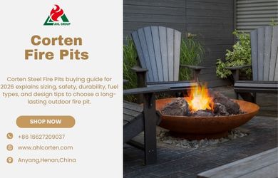 corten steel fire pit