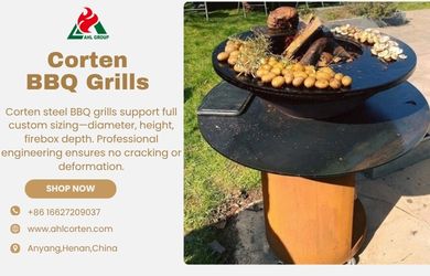 corten steel bbq grill for sale