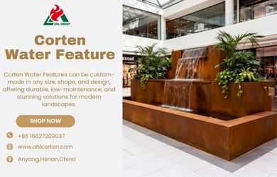 Corten water features