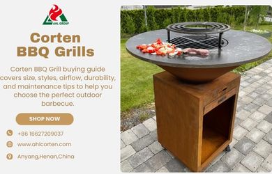 corten steel grills
