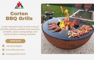 corten steel fire pit