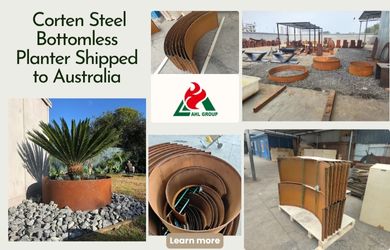 corten steel planter