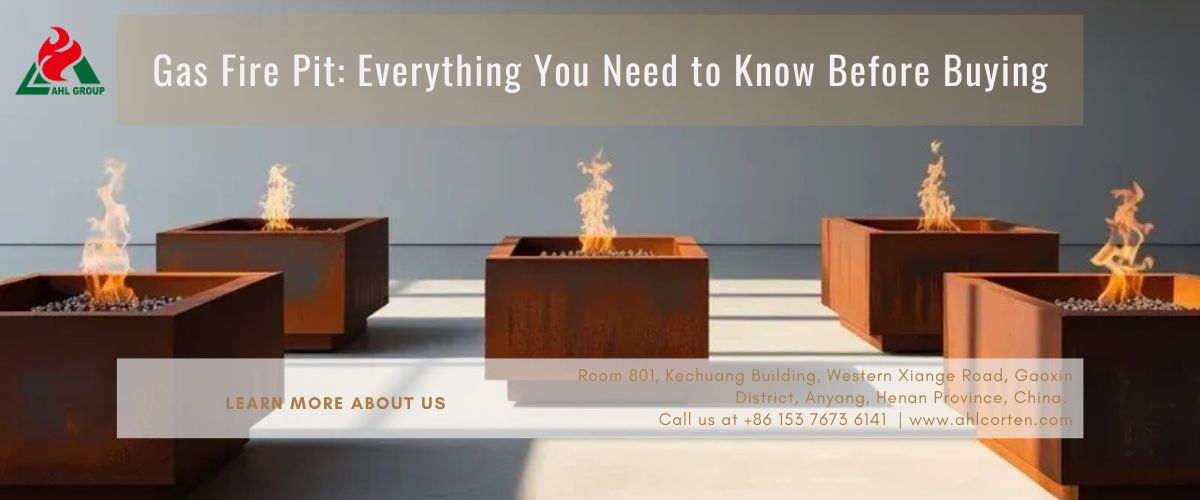 metal gas fire pit