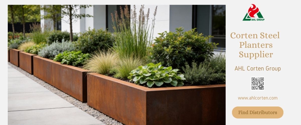 corten steel planter