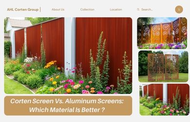 corten steel screen