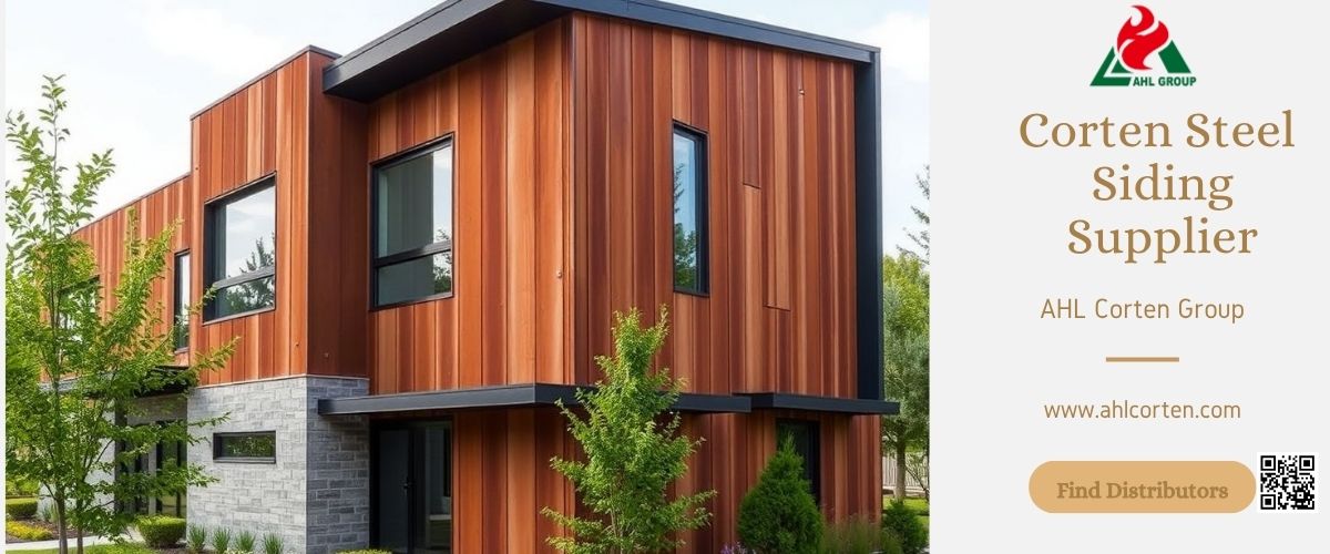 outdoor corten steel siding