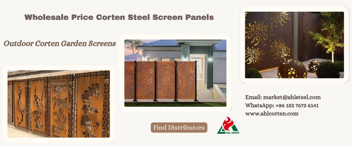 Corten Steel Screen Fence
