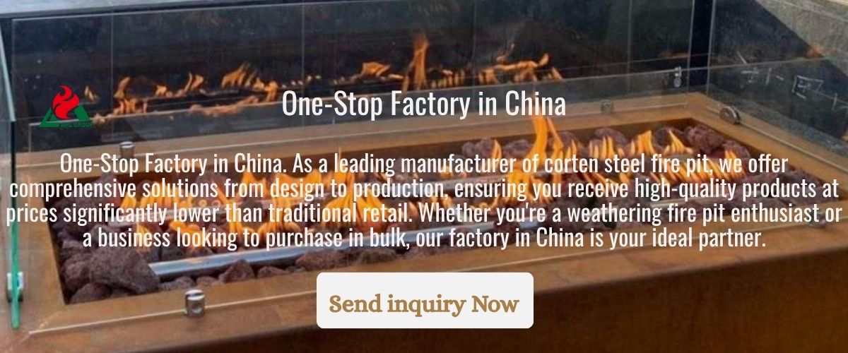 corten steel fire pit for sale