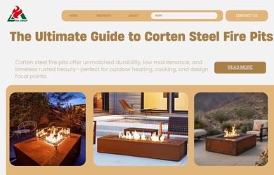 corten steel fire pit