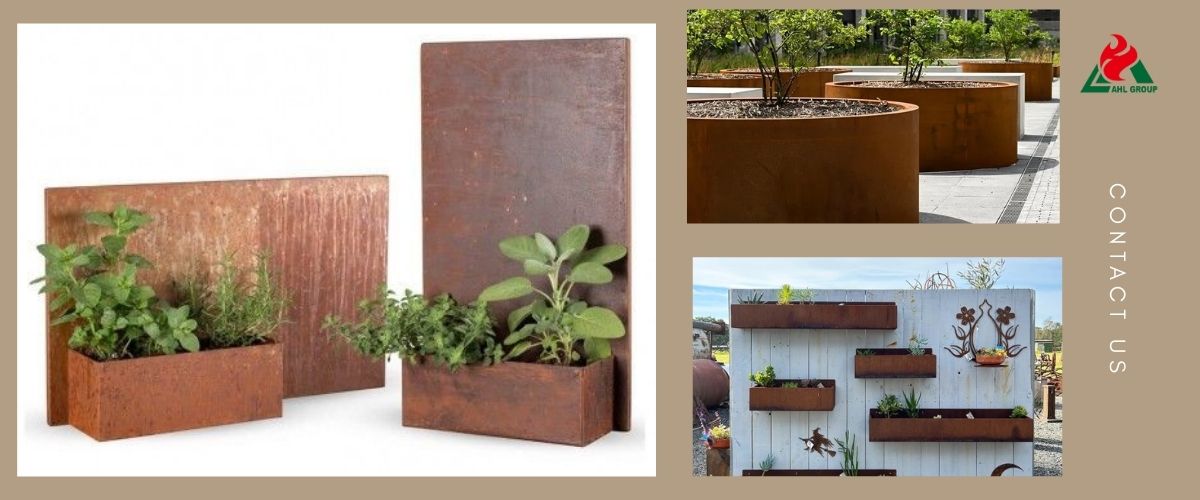 garden cortem planter
