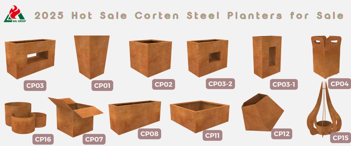 corten metal planter manufacturer