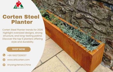 corten steel planter