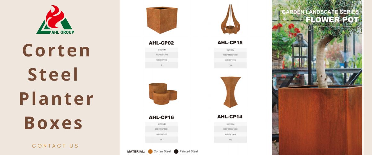 corten garden planter wholesale