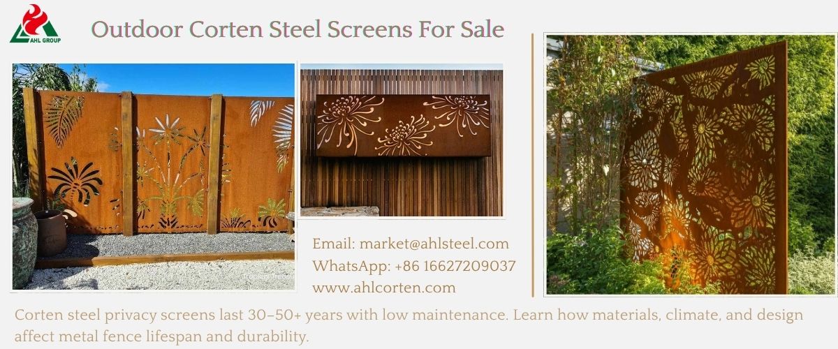 rusted steel screen supplier