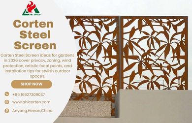 corten steel screen