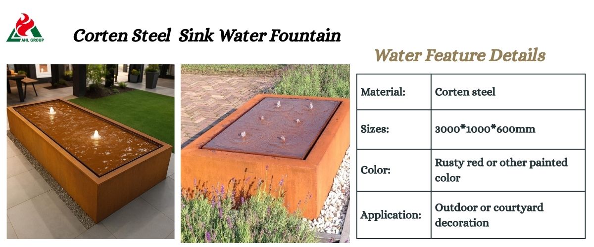 Corten Sink Fountain