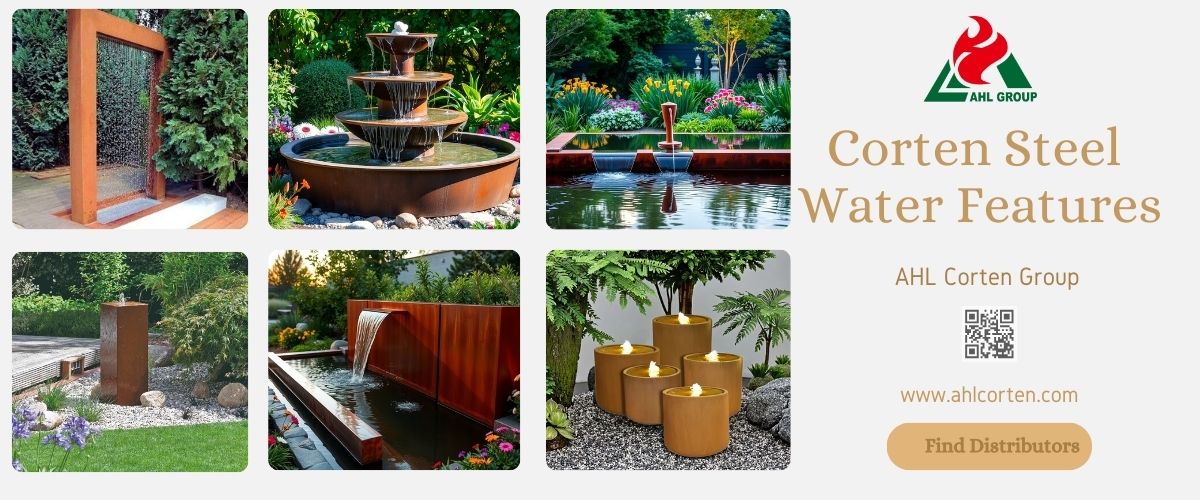 corten water features for sale