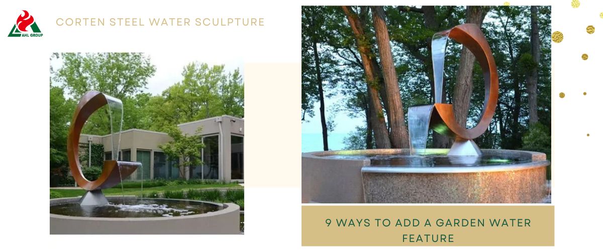 corten steel WATER feature