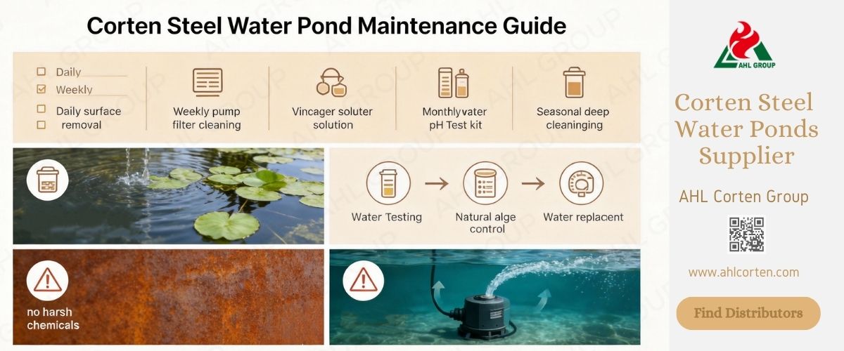 corten water ponds for sale