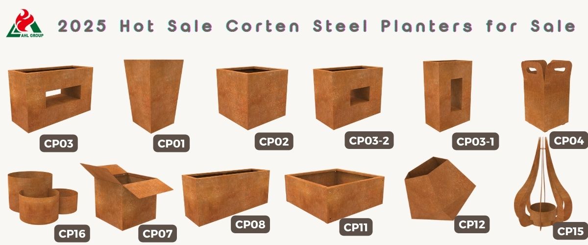 corten steel planter