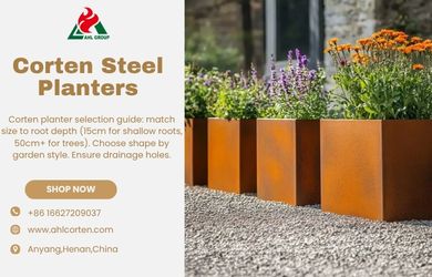 outdoor metal planter
