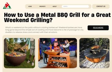 corten steel bbq grill