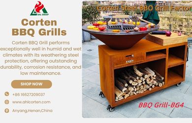 corten steel BBQ grill