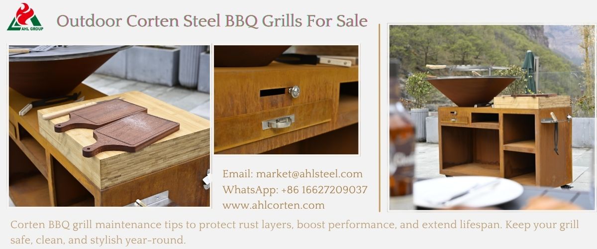 corten bbq grill