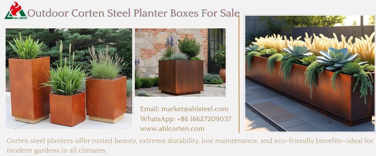 steel planter for sale