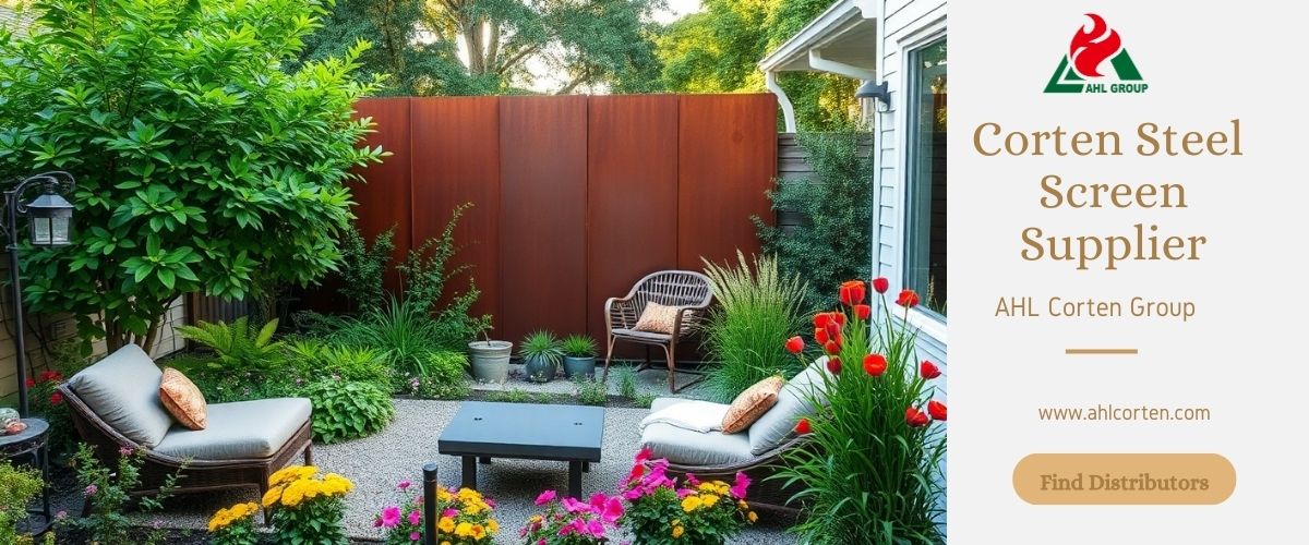 corten steel fence panels