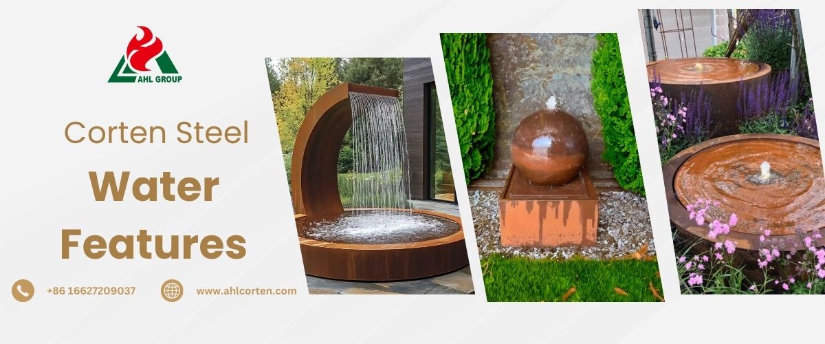 corten water features
