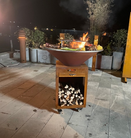 Corten Steel BBQ Grill