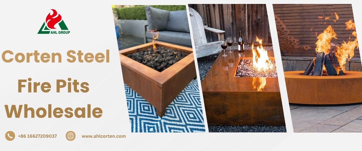 outdoor corten fire pit for sale