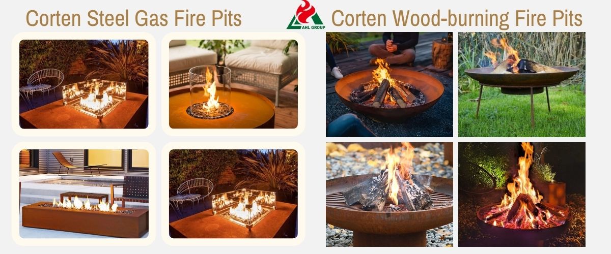 outdoor metal fire pit