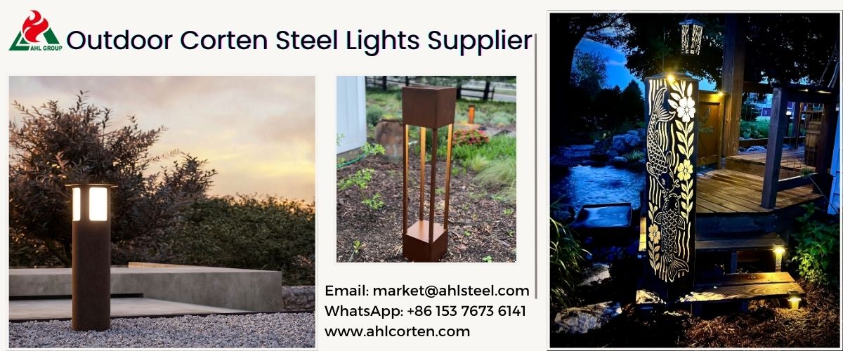 Rusted steel lights