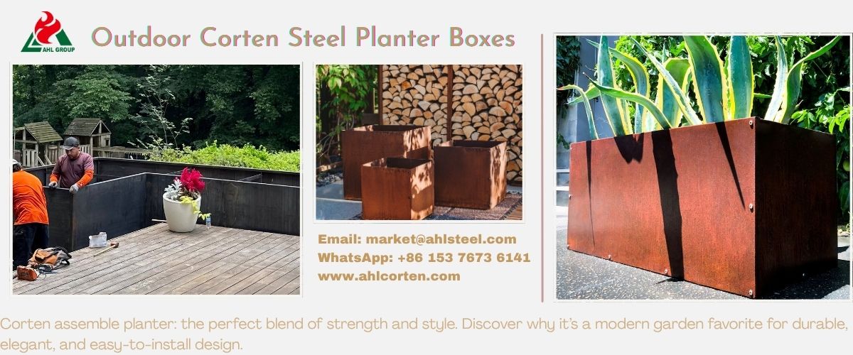 Corten Steel Planter Boxes
