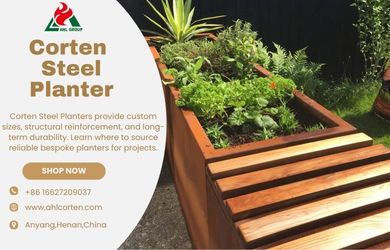 corten steel planter