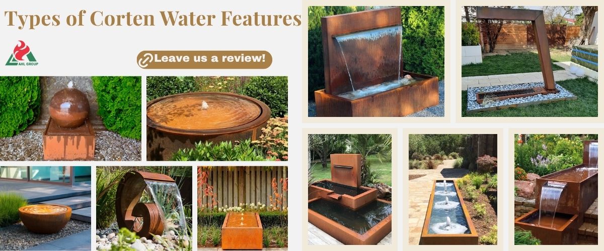 metal water features for sale