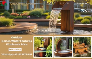 Corten Steel Water Features