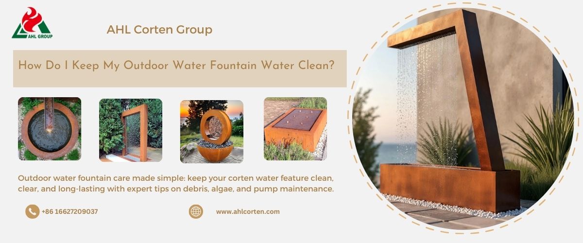 corten water fountains