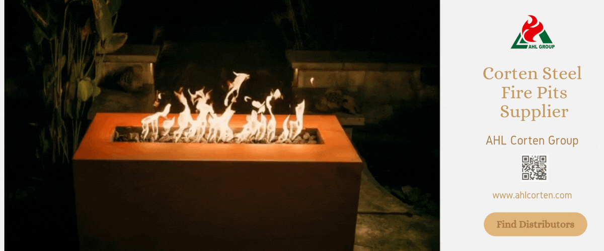 rusted steel fire pit wholesale price