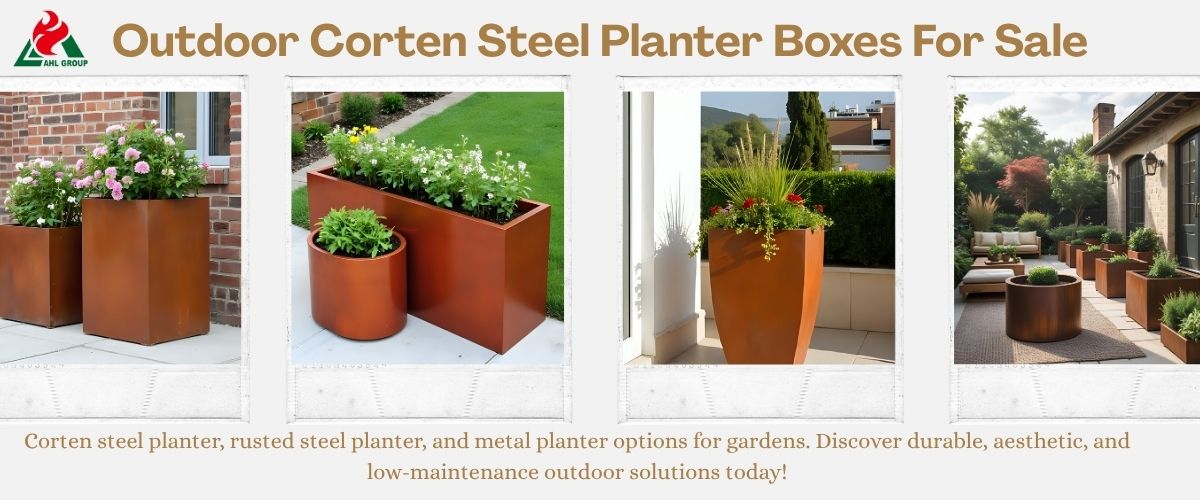 corten metal planter manufacturer
